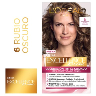 TINTE L'ORÉAL EXCELLENCE CREME 6 RUBIO OSCURO - 1