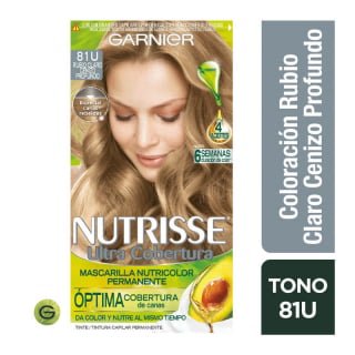 TINTE GARNIER NUTRISSE ULT COB 81U RUBIO CLARO CENIZO PROFUNDO - 1