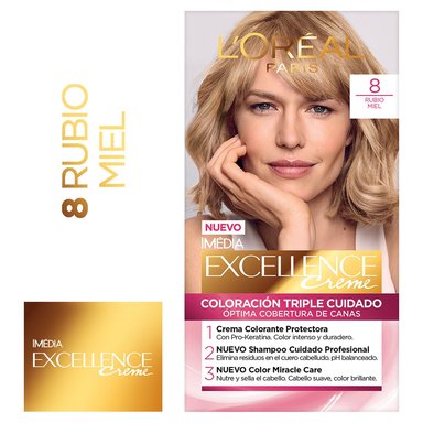 TINTE L'ORÉAL EXCELLENCE CREME 8 RUBIO MIEL - 1