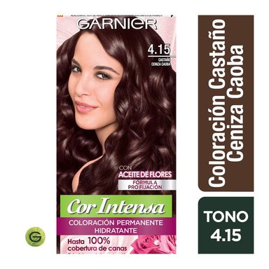 TINTE COR INTENSA 4.15 CASTAÑO CENIZA CAOBA GARNIER - 1
