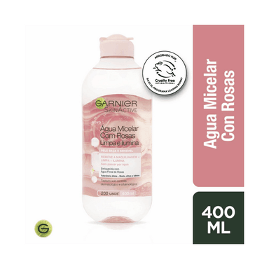 AGUA MICELAR GARNIER AGUA ROSAS SKIN NATURALS 400 ML - 1