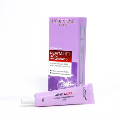 CONTOURING L'ORÉAL OJOS ANTI ARRUGAS REVITALIFT ÁCIDO HIALURÓNICO 15 ML - 1