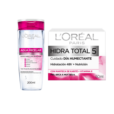 LORÉAL PARIS PACK HT5 DÍA + MICELAR REGULAR 200 ML - 1