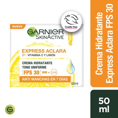CREMA ROSTRO GARNIER SPF 30 EXPRESS ACLARA - 1