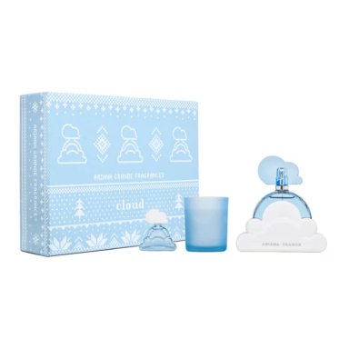 SET PERFUME CLOUD EDP 100 ML + MINI 7.5 ML + SCENTED CANDLE 100G 2025 ARIANA GRANDE - 1