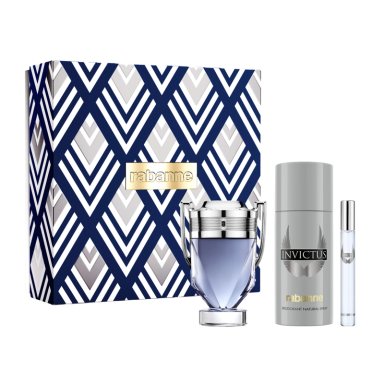 SET PERFUME INVICTUS EDT 100 ML + MINI 10 ML + DEO 150 ML 2026 PACO RABANNE - 1