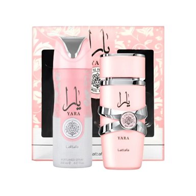 SET PERFUME YARA EDP 100 ML + PERFUME SPRAY 200 ML LATTAFA - 1