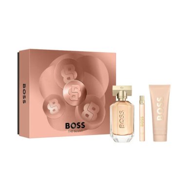 SET PERFUME BOSS THE SCENT EDP 100 ML + 10 ML +BODY LOTION 75 ML HUGO BOSS - 1