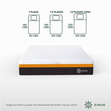 COLCHON ZINUS KING 180X200X30CM  REGULA TEMPERATURA - 3