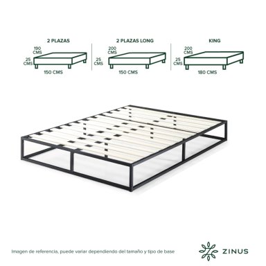 BASE CAMA ZINUS JOSEPH 1 PLAZA 90X190X25CM - 4