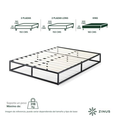 BASE DE CAMA JOSEPH ZINUS KING 180X200X25CM - 4