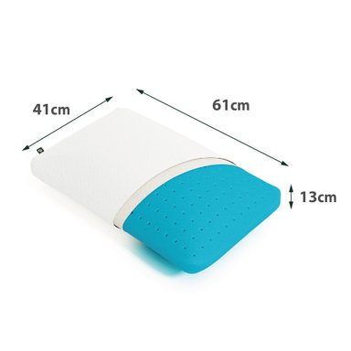 ALMOHADA ZINUS AIR GEL MEMORY FOAM 60 X 40 CM BLANCO - 3