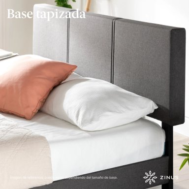 BASE CAMA ZINUS CAMBRIL CON RESPALDO SUPER KING 200X200X30CM - 6