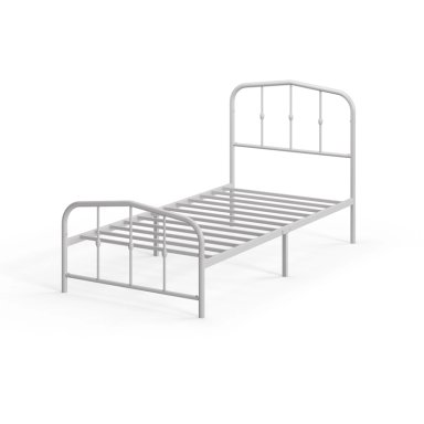 BASE CAMA ZINUS METAL BLANCA HEIDI 1 PLAZA 90X190X30CM - 1