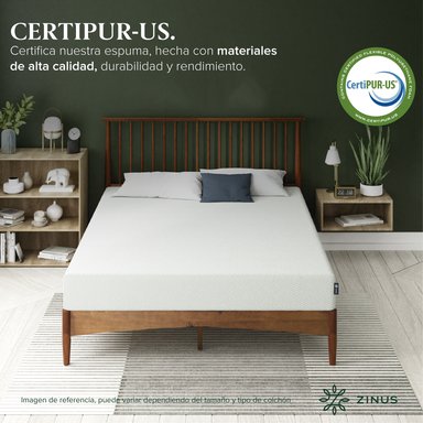 COLCHÓN ZINUS 2 PLAZAS ESPUMA GREEN TEA LONG 150 X 200 X 25 CM - 8