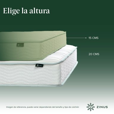 COLCHÓN ZINUS 1.5 PLAZAS RESORTES BONNELL 105 X 190 X 15 CM - 4