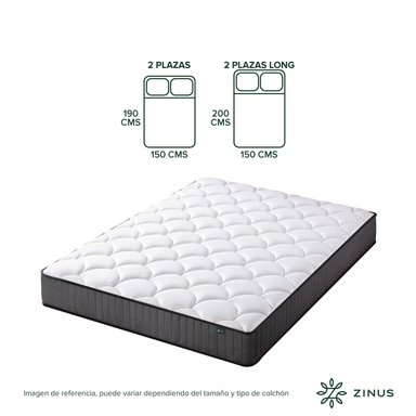 COLCHÓN ZINUS 1.5 PLAZAS LONG POCKET CLOUD 105 X 200 X 20 CM - 4
