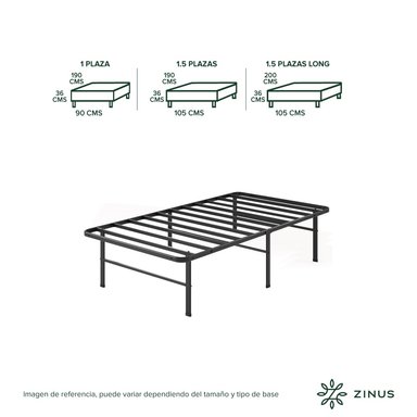 BASE CAMA ZINUS KING 180X200X30CM RUMI - 3