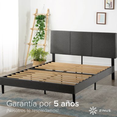 BASE CAMA ZINUS PREMIUM 1.5 PLAZAS LONG 105X200X30CM CAMBRIL CON RESPALDO - 9