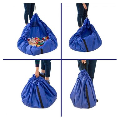 ALFOMBRA BOLSA ORGANIZADOR PARA GUARDAR JUGUETES - 2