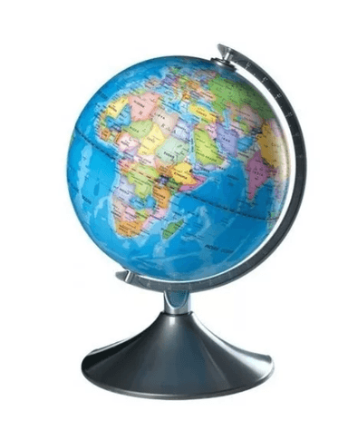 GLOBO TERRÁQUEO CYS MARKET MEDIANO GIRATORIO CON BASE MAPAMUNDI C&S - 1