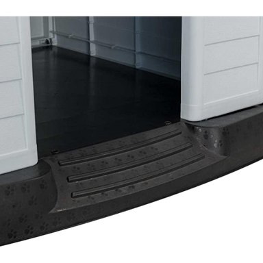 CASA PERRO TOTAL CLICK PEQUEÑA PVC 72X14X67 CM GRIS - 4