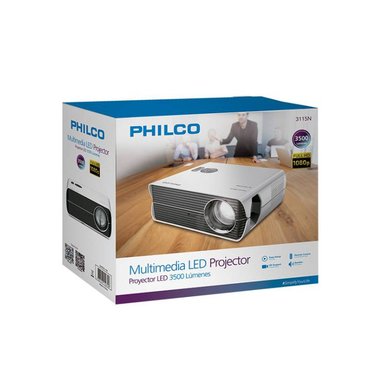 VIDEO PROYECTOR PHILCO FULL HD (1920 X 1080) 3500 LUMENES FHD HDMI USB GRIS 3115N - 3