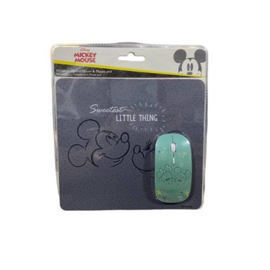 MOUSE INALÁMBRICO DISNEY KIT USB 3B Y PAD GRIS MINNIE - 2