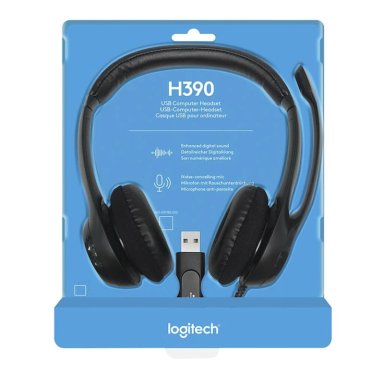 AUDÍFONOS LOGITECH HEADSET USB H390 NEGRO MICRÓFONO - 2