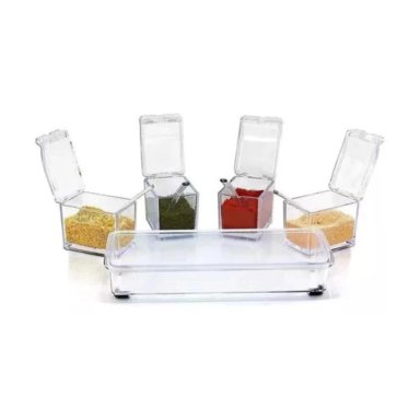 CAJA ORGANIZADORA DE CONDIMENTOS 4 PIEZAS PARA COCINA - 1