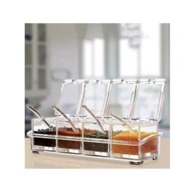 CAJA ORGANIZADORA DE CONDIMENTOS 4 PIEZAS PARA COCINA - 3
