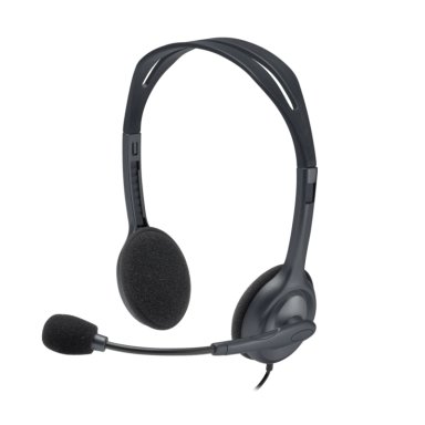 AUDÍFONOS LOGITECH HEADSET H111 GRIS MICRÓFONO CONECTOR JACK 3.5MM - 1