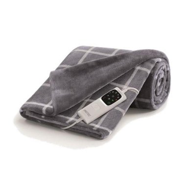 MANTA SCALDASONNO ELECTRICA CALENTAMIENTO RAPIDO 150W CUADRILLE 150 X 95 CM GRIS - 1