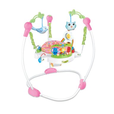 ARNÉS SALTARÍN TOTAL CLICK JUGUETE ELASTICO BEBÉ CON ACCESORIOS ROSA - 1