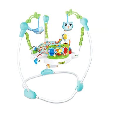 JUGUETE ARNES SALTARIN ELASTICO PARA BEBE CON ACCESORIOS AZUL - 1