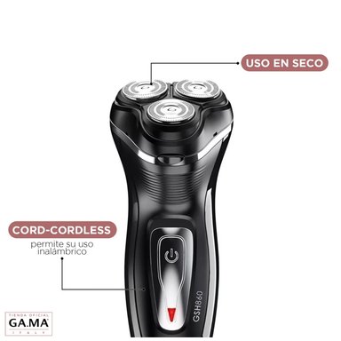 MAQUINA AFEITADRA CIRCULAR RECARGABLE NEGRO GSH860 GAMA - 3