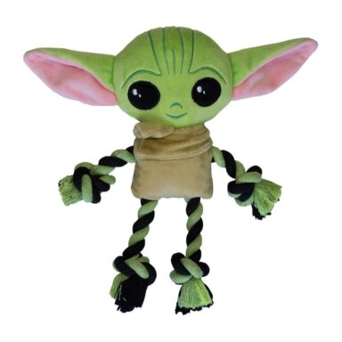 JUGUETE INTERACTIVO PARA MASCOTAS BABY YODA TIERNO VERDE - 1