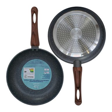 SARTEN DE INDUCCION ANTIADHERENTE 24CM CON MANGO DE MADERA - 4