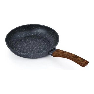 SARTEN DE INDUCCION ANTIADHERENTE 28CM CON MANGO DE MADERA - 1