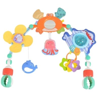 MOVIL DE CUNA PARA BEBES ANIMALES DEL MAR SONAJEROS INFANTIL - 1