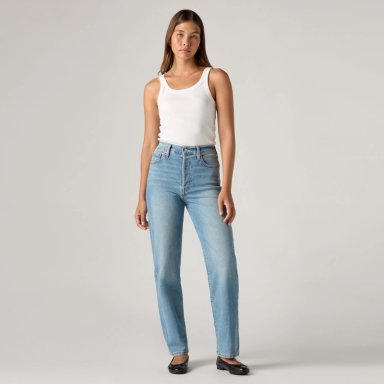 JEANS MUJER RIBCAGE STRAIGHT ANKLE AZUL LEVIS 72693-0165 - 4