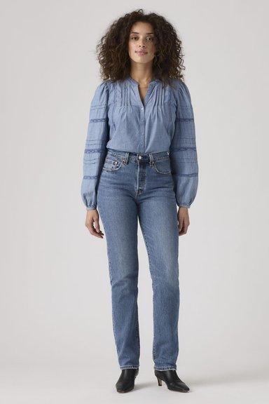 JEANS MUJER 501 AZUL ORIGINAL FIT LEVIS 12501-0396 - 3