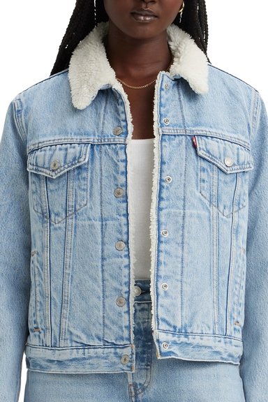 CHAQUETA MUJER SHERPA TRUCKER CELESTE LEVIS 36136-0071 - 2
