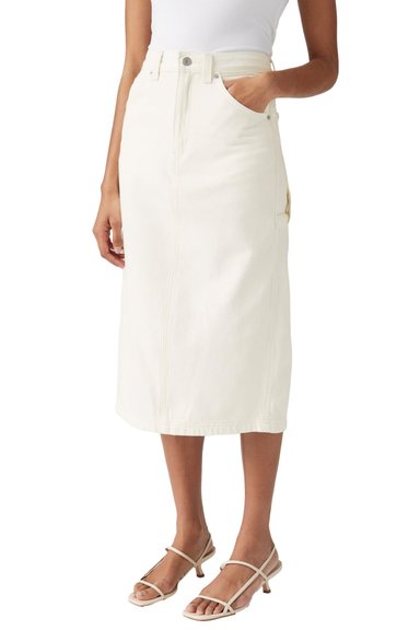 FALDA MUJER BACK SLIT SKIRT BLANCO LEVIS 001VL-0002 - 1