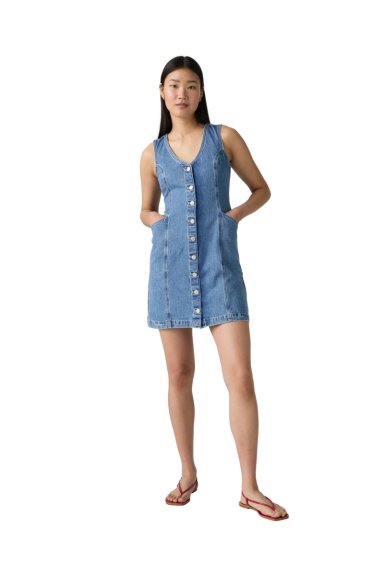VESTIDO MUJER VIANNA VEST DRESS AZUL LEVIS 001WL-0002 - 3
