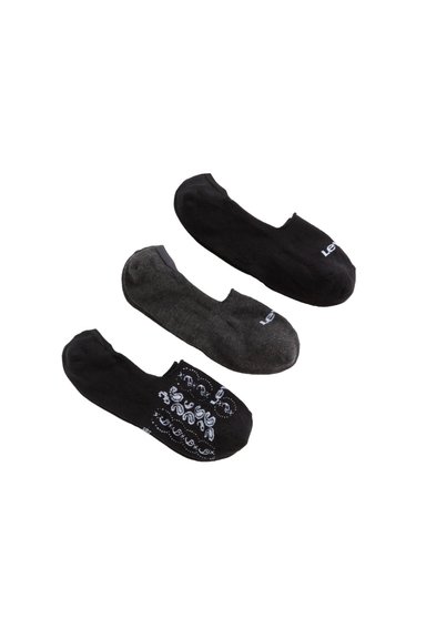 MEDIAS HOMBRE 3 PACK NEGRO LEVIS 37863-1051 - 1