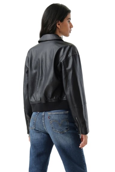 CHAQUETA MUJER SHRUNKEN BOMBER NEGRO LEVIS 59544-0730 - 3