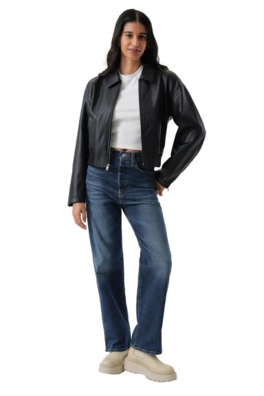 CHAQUETA MUJER SHRUNKEN BOMBER NEGRO LEVIS 59544-0730 - 4