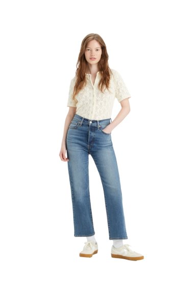 JEANS MUJER RIBCAGE STRAIGHT ANKLE AZUL LEVIS 72693-0208 - 4