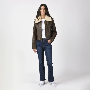 CHAQUETA MUJER VINTAGE AVIATOR SHERPA CAFE  LEVIS 59544-0735 - 4